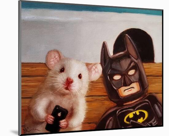 Selfie with Batman-Lucia Heffernan-Mounted Art Print