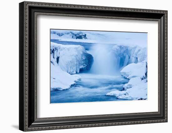 Selfoss in winter, Vatnajokull National Park, Iceland-David Noton-Framed Photographic Print