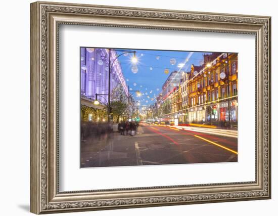 Selfridges on Oxford Street at Christmas, London, England, United Kingdom, Europe-Frank Fell-Framed Photographic Print
