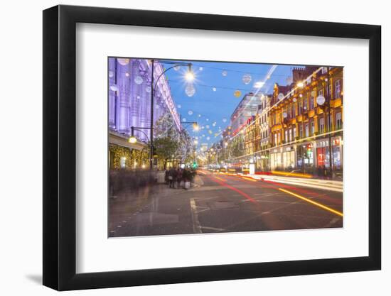 Selfridges on Oxford Street at Christmas, London, England, United Kingdom, Europe-Frank Fell-Framed Photographic Print