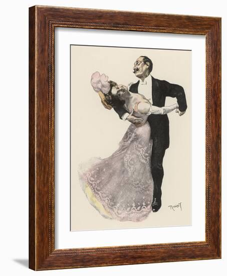 Seligkeit! (Bliss!) a Couple Lose Themselves in the Rapture of the Dance-Ferdinand Von Reznicek-Framed Art Print