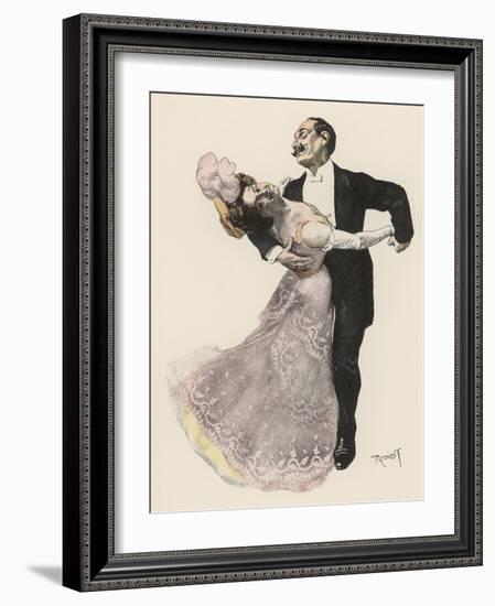 Seligkeit! (Bliss!) a Couple Lose Themselves in the Rapture of the Dance-Ferdinand Von Reznicek-Framed Art Print