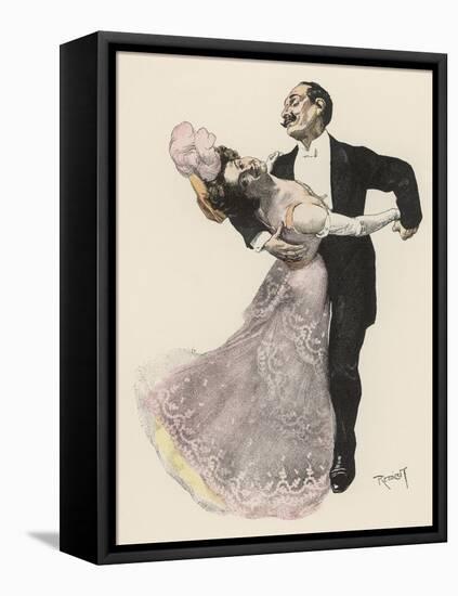 Seligkeit! (Bliss!) a Couple Lose Themselves in the Rapture of the Dance-Ferdinand Von Reznicek-Framed Stretched Canvas