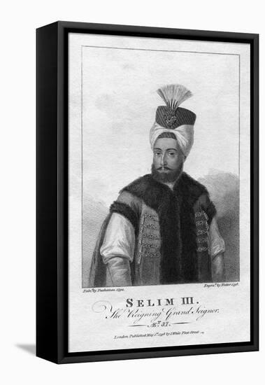 Selim Iii, the Reigning Grand Seignor Engraving-William Nutter-Framed Premier Image Canvas