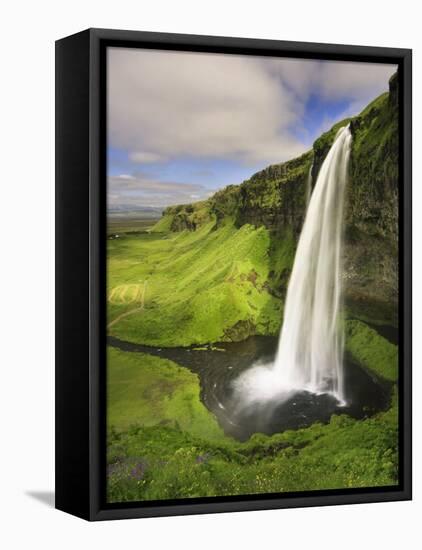 Seljalandfoss Waterfall, South Coast, Iceland-Michele Falzone-Framed Premier Image Canvas