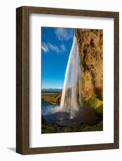 Seljalandsfoss Waterfall is a tourist icon in southern Iceland.-Betty Sederquist-Framed Photographic Print