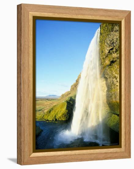 Seljalandsfoss Waterfall, Southern Area, Iceland, Polar Regions-Simon Harris-Framed Premier Image Canvas