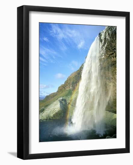 Seljalandsfoss Waterfall, Southern Area, Iceland, Polar Regions-Simon Harris-Framed Photographic Print