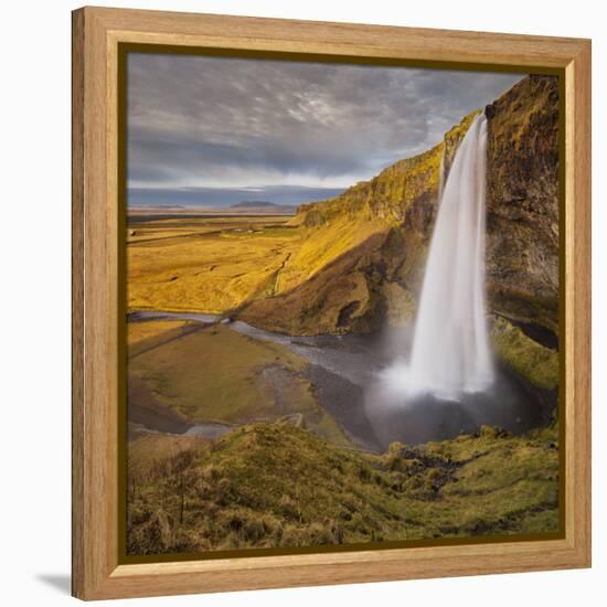 Seljalandsfoss (Waterfalls), South Iceland, Iceland-Rainer Mirau-Framed Premier Image Canvas