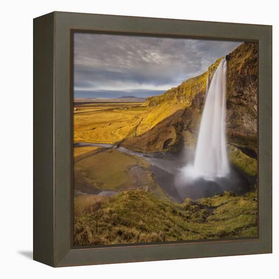 Seljalandsfoss (Waterfalls), South Iceland, Iceland-Rainer Mirau-Framed Premier Image Canvas