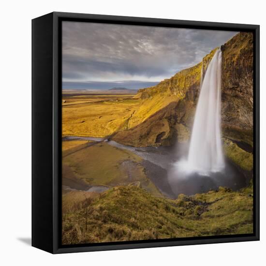 Seljalandsfoss (Waterfalls), South Iceland, Iceland-Rainer Mirau-Framed Premier Image Canvas