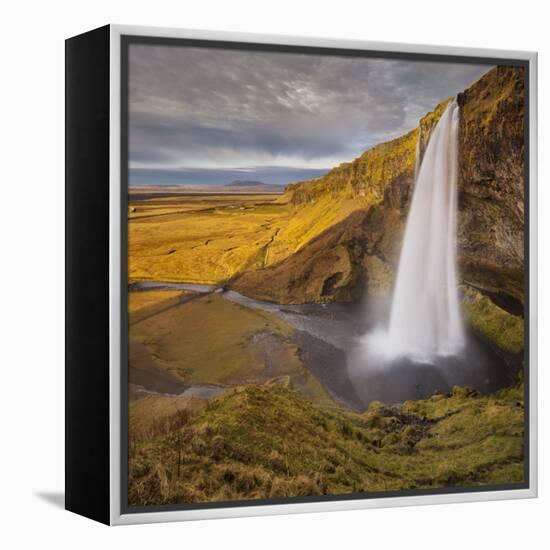 Seljalandsfoss (Waterfalls), South Iceland, Iceland-Rainer Mirau-Framed Premier Image Canvas