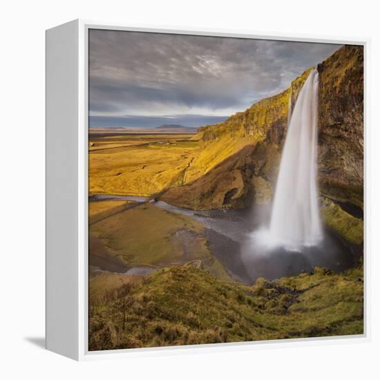 Seljalandsfoss (Waterfalls), South Iceland, Iceland-Rainer Mirau-Framed Premier Image Canvas