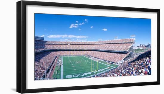 Sell-Out Crowd at Mile High Stadium, Broncos V. Rams, Denver, Colorado-null-Framed Premium Photographic Print