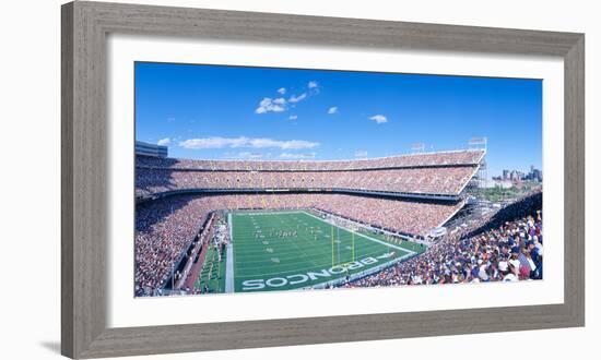 Sell-Out Crowd at Mile High Stadium, Broncos V. Rams, Denver, Colorado-null-Framed Photographic Print
