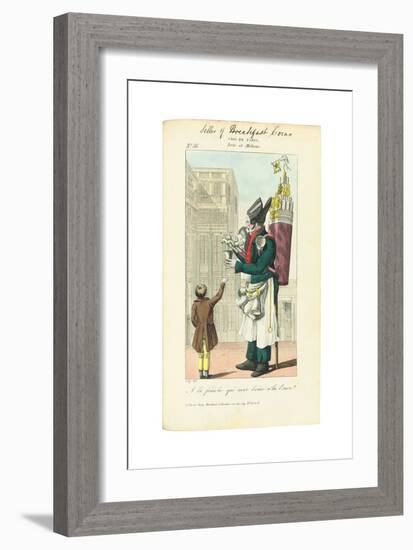 Seller of Breakfast Cocoa, C. 1813-Adrien Joly-Framed Premium Giclee Print