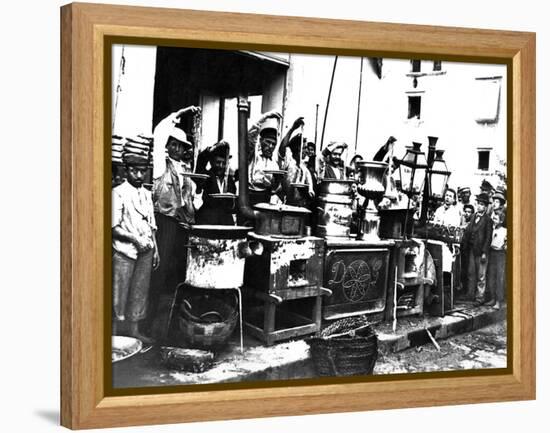 Sellers of Pasta-null-Framed Premier Image Canvas