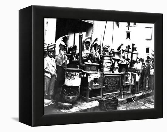 Sellers of Pasta-null-Framed Premier Image Canvas