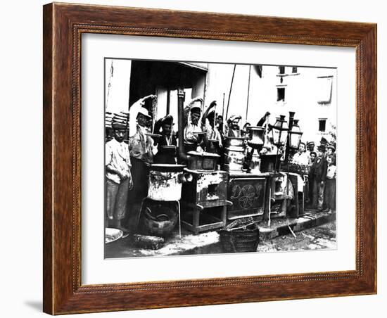 Sellers of Pasta-null-Framed Photographic Print