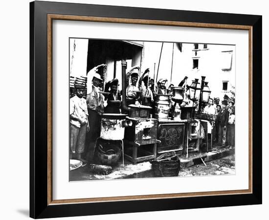 Sellers of Pasta-null-Framed Photographic Print