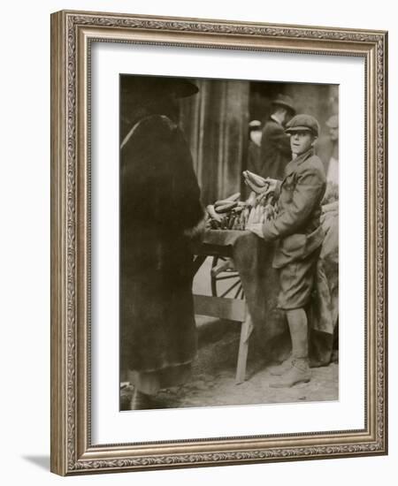 Selling Bananas-Lewis Wickes Hine-Framed Photo