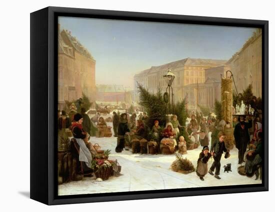 Selling Christmas Trees, 1853-David Jacobsen-Framed Premier Image Canvas