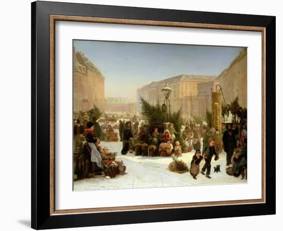 Selling Christmas Trees, 1853-David Jacobsen-Framed Giclee Print