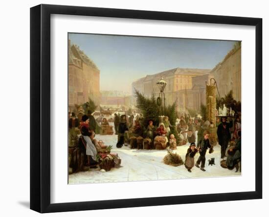 Selling Christmas Trees, 1853-David Jacobsen-Framed Giclee Print