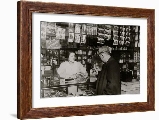 Selling Cigars-Lewis Wickes Hine-Framed Photo