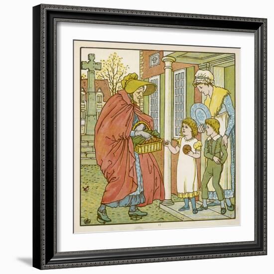 Selling Hot Cross Buns-Walter Crane-Framed Premium Giclee Print