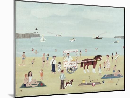 Selling Ice-Creams-Vincent Haddelsey-Mounted Giclee Print