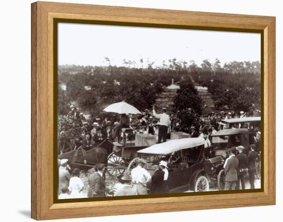 Selling Land in Coral Gables, 13th December 1920-American Photographer-Framed Premier Image Canvas