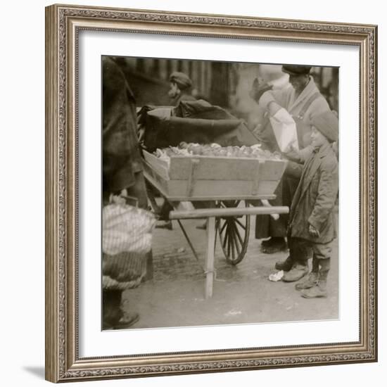 Selling Oranges-Lewis Wickes Hine-Framed Photo