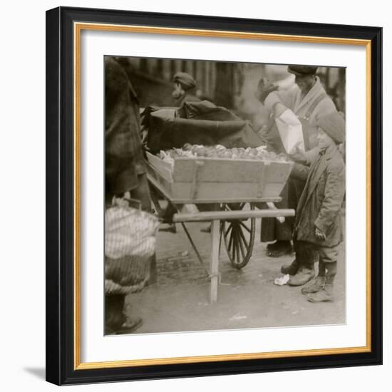 Selling Oranges-Lewis Wickes Hine-Framed Photo