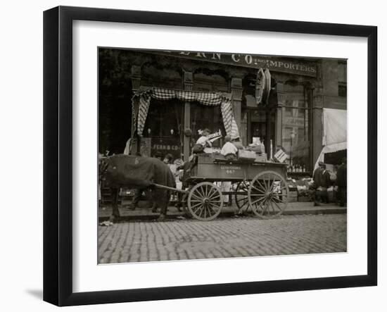 Selling Vegetables-Lewis Wickes Hine-Framed Photo