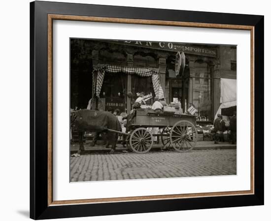 Selling Vegetables-Lewis Wickes Hine-Framed Photo