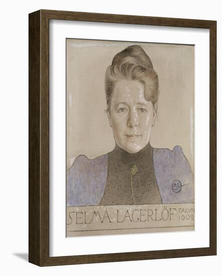 Selma Lagerlof, 1902-Carl Larsson-Framed Giclee Print