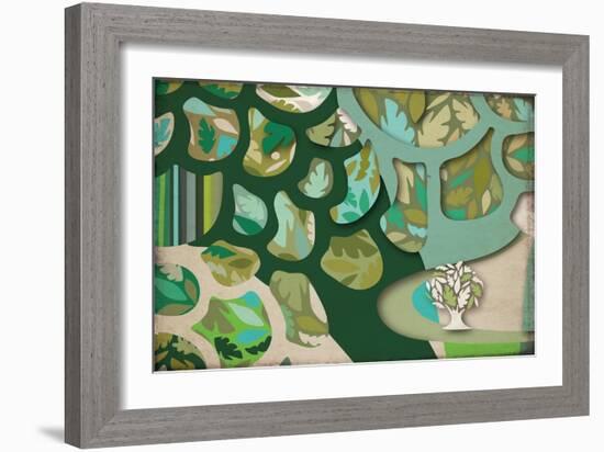 Selvática, Árbol Color-Belen Mena-Framed Giclee Print