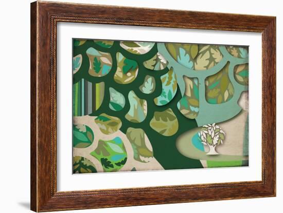 Selvática, Árbol Color-Belen Mena-Framed Giclee Print