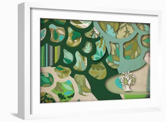 Selvática, Árbol Color-Belen Mena-Framed Giclee Print