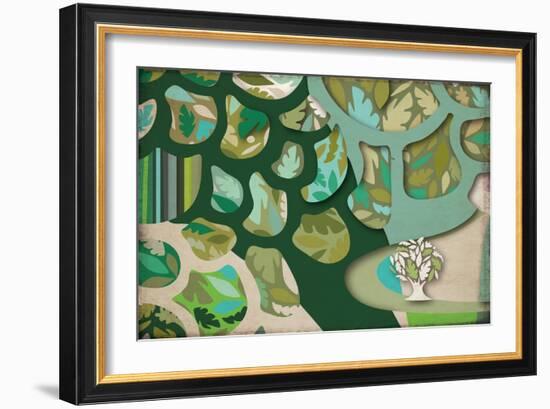 Selvática, Árbol Color-Belen Mena-Framed Giclee Print