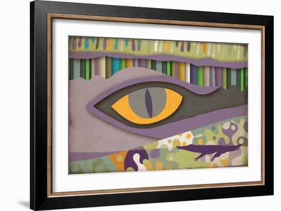 Selvática, Caiman Color-Belen Mena-Framed Giclee Print