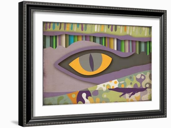 Selvática, Caiman Color-Belen Mena-Framed Giclee Print