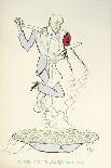 Gabriele D'Annunzio (1863-1938) Dancing with a Woman Above a Plate of Maccheroni (Colour Litho)-Sem-Giclee Print
