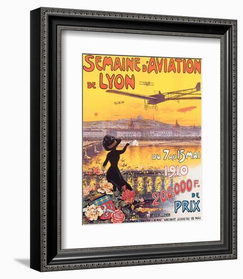 Semaine D'Aviation de Lyon-Charles Tichon-Framed Art Print
