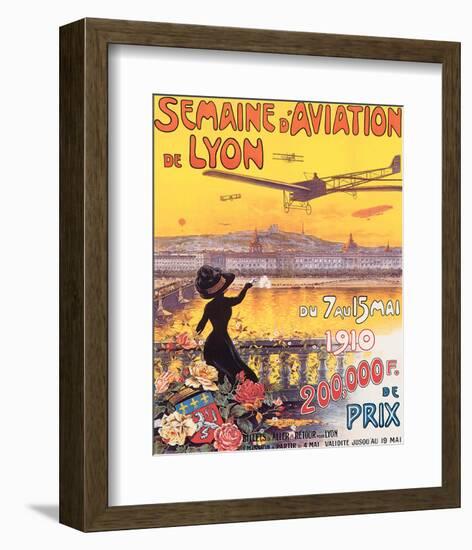 Semaine D'Aviation de Lyon-Charles Tichon-Framed Art Print