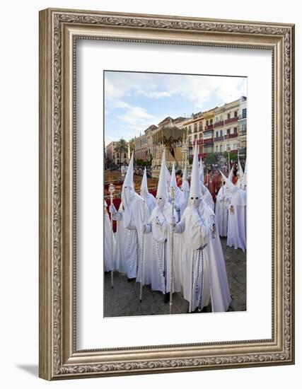 Semana Santa Fiesta, Easter, Seville, Andalusia, Spain-Peter Adams-Framed Photographic Print