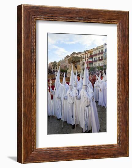 Semana Santa Fiesta, Easter, Seville, Andalusia, Spain-Peter Adams-Framed Photographic Print