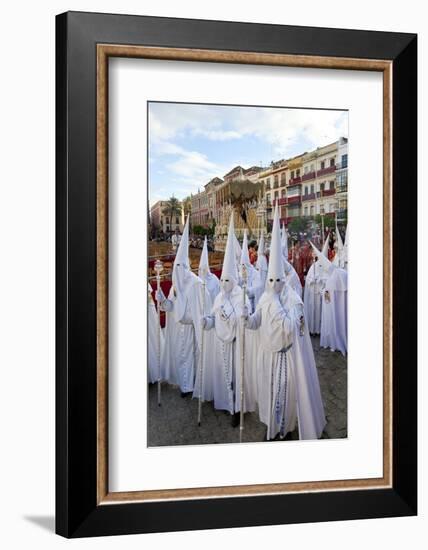 Semana Santa Fiesta, Easter, Seville, Andalusia, Spain-Peter Adams-Framed Photographic Print