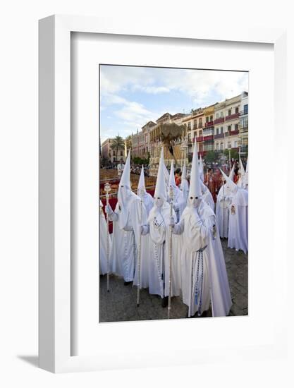 Semana Santa Fiesta, Easter, Seville, Andalusia, Spain-Peter Adams-Framed Photographic Print